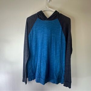 Medium Light Blue & Navy Urban Pipeline Hoodie